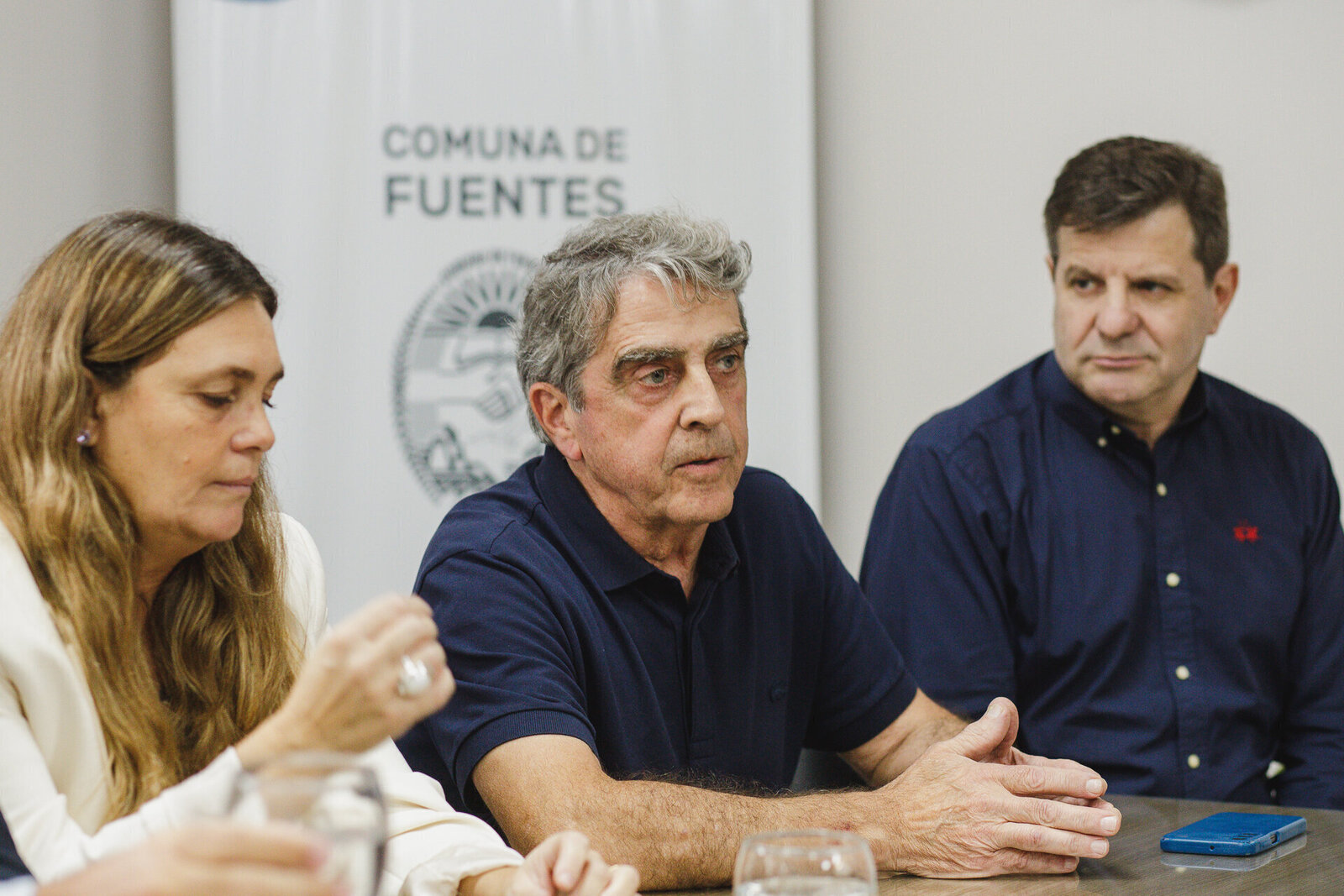 Traferri participó del inicio de obra del nuevo puente sobre el Arroyo Saladillo entre Fuentes y Villa Mugueta